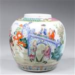 Antique Chinese Enameled Porcelain Jar