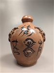 Antique-style Chinese Pottery Wine Bottle