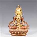 Tibetan Bronze Copper Alloy Aparmita Buddha Figure