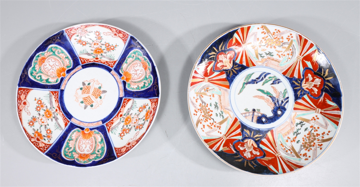 Group of Two Japanese Imari Chargers