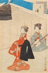 Miyagawa Shuntei (1873-1914) Attributed, Theater Performance