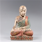 Antique Chinese Carved Meditating Figure