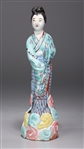 Antique Chinese Polychrome Porcelain Female Figure