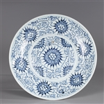 Antique Blue & White Porcelain Dish