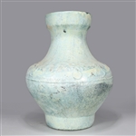 Large Chinese Green Glazed Ceramic Vase