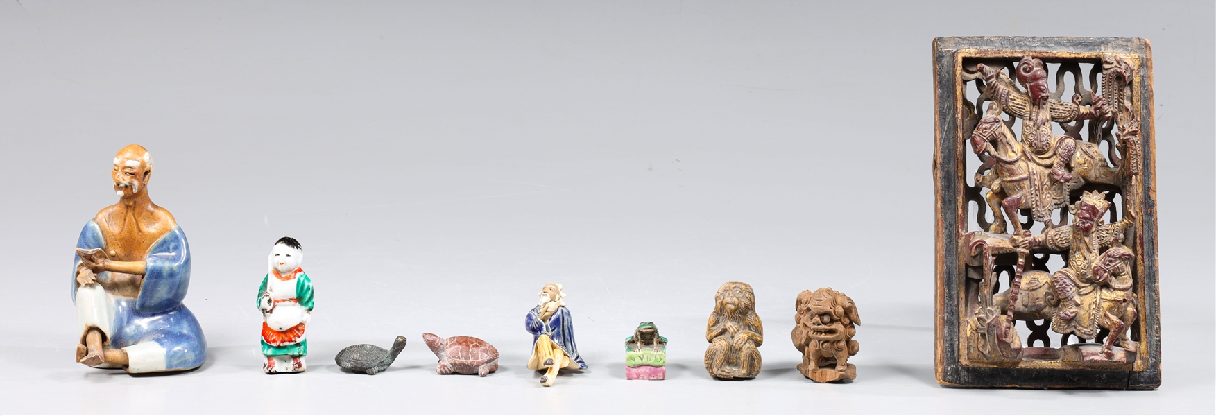 Group of Nine Various Chinese Objects