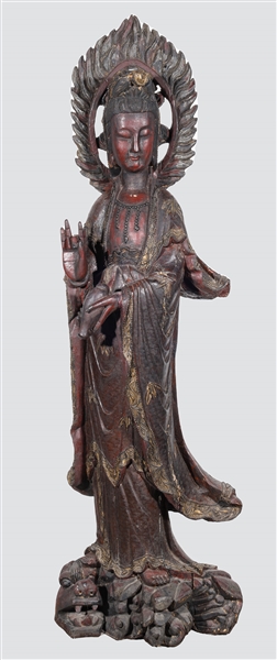 Chinese Carved Figure of Guanyin