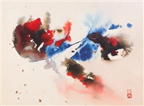 Abstract Japanese Watercolor, Attributed