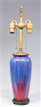 Vintage Japanese Drip Glaze Ceramic Table Lamp