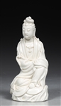 Antique Chinese Porcelain Blanc De Chine Figure of Guanyin
