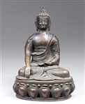 Antique Nepalese Bronze Seated Bodhisattva Figure