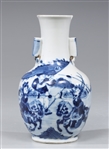 Chinese 18th C. Blue and White Porcelain Vase