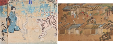 Two Antique Japanese Paintings