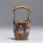 Japanese Cloisonne Meiji Period Metal Basket