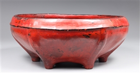 Antique Burmese Lacquer Offering Bowl