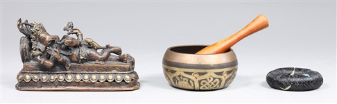 Group of Two Antique Tibetan Bronzes