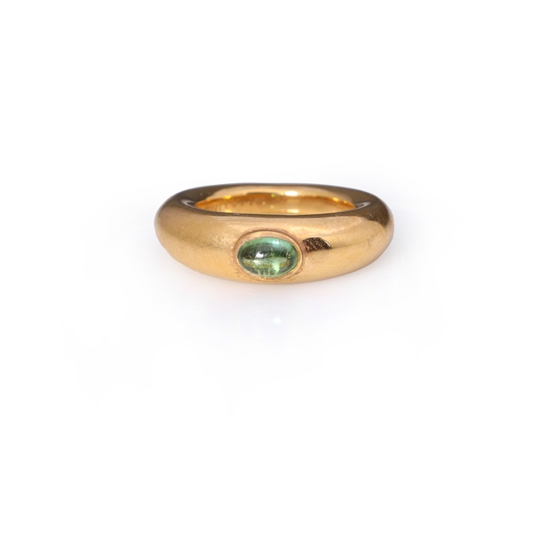 Vintage 18K Gold & Tourmaline Ring by Chaumet