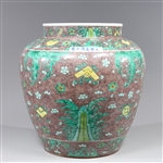 Large & Elaborate Chinese Porcelain Jar
