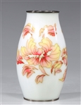 Ando Jubei Floral Enamel Vase