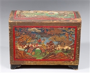 Vintage Hand Painted Japanese Chest