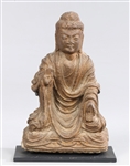 Antique Japanese Carved Stone Buddha