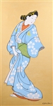 Vintage Japanese Figure Portrait