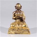 Sino-Tibetan Gilt Bronze Seated Deity