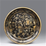 Chinese Gilt Lacquer Charger